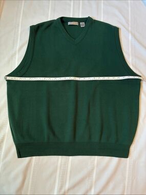 Cypress Links Green V-Neck Sweater Vest Men's Size XXL